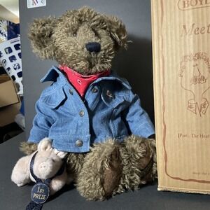 Boyds Bears #900207 Billy Ray Beanster & Petey Porker Signed‎ Tag #3465/13000